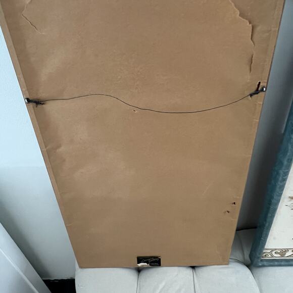 Vintage 1980s Japanese Antique Needlepoint Framed Wall Art Hand Stitched Framed - Picture 8 of 12